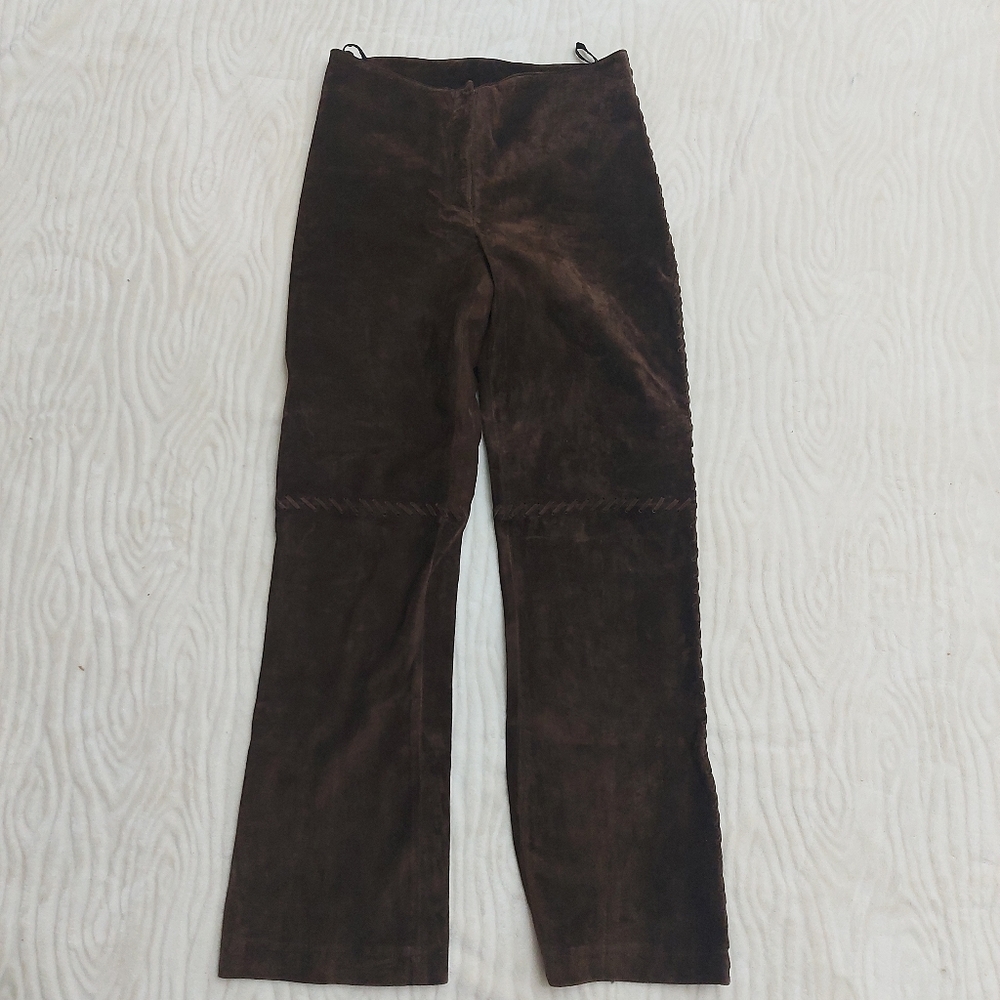 RW&CO Genuine Suede Leather Pants